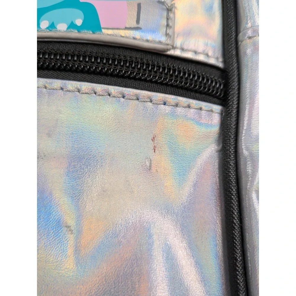 Star Wars Grogu Baby Yoda Mandalorian Holographic Mini‎ Backpack Bag Bioworld